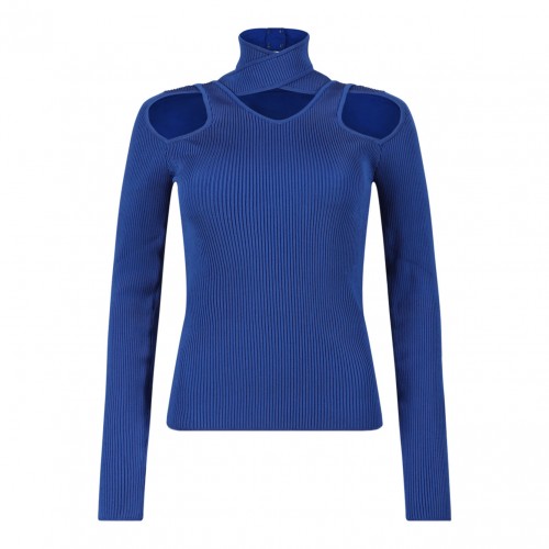 Blue Cut Out Jumper