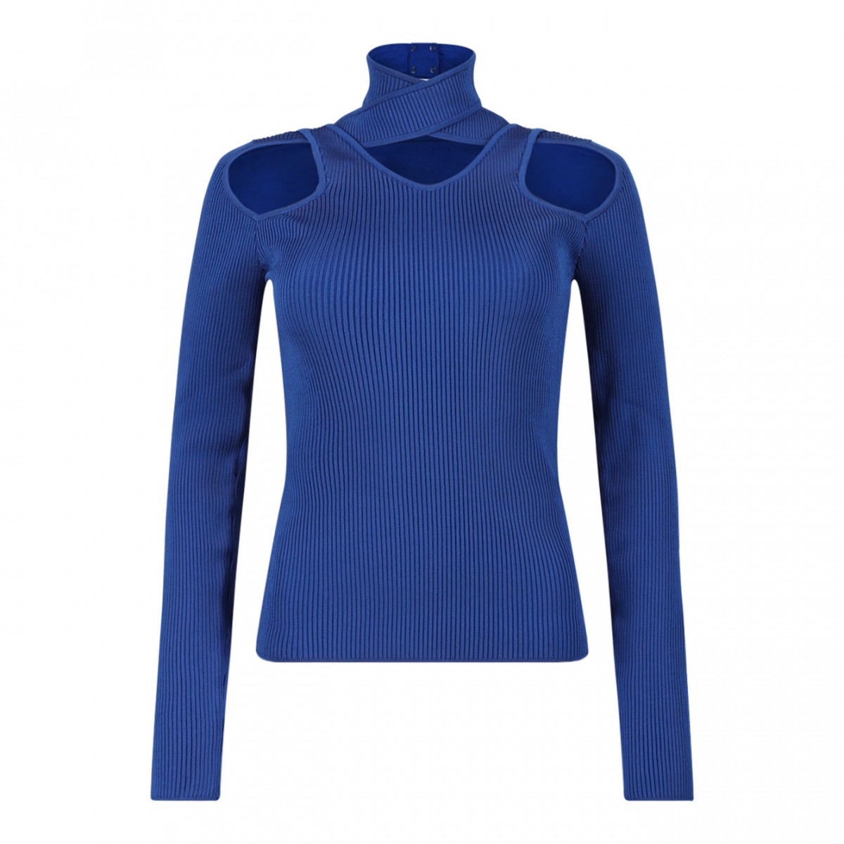 Blue Cut Out Jumper