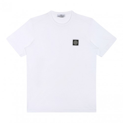 White T-Shirt Logo Patch