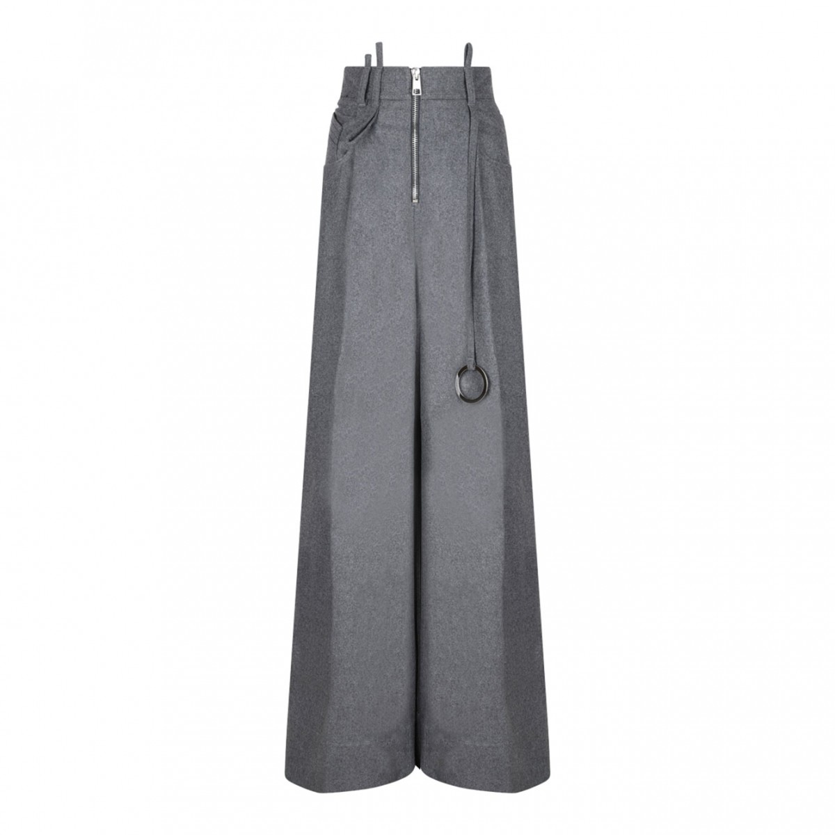 Grey Wide Leg Trousers