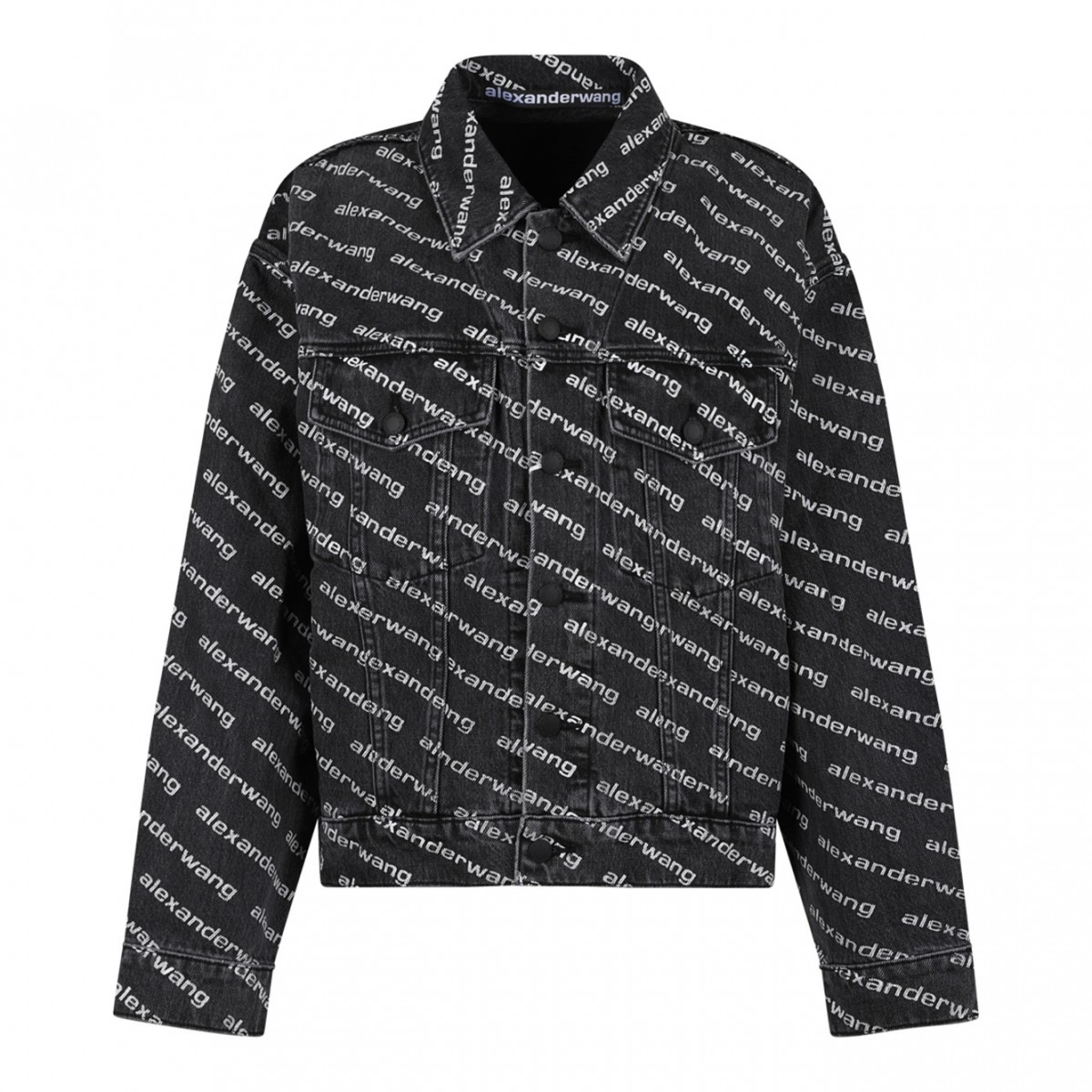 Black Logo Print Jacket