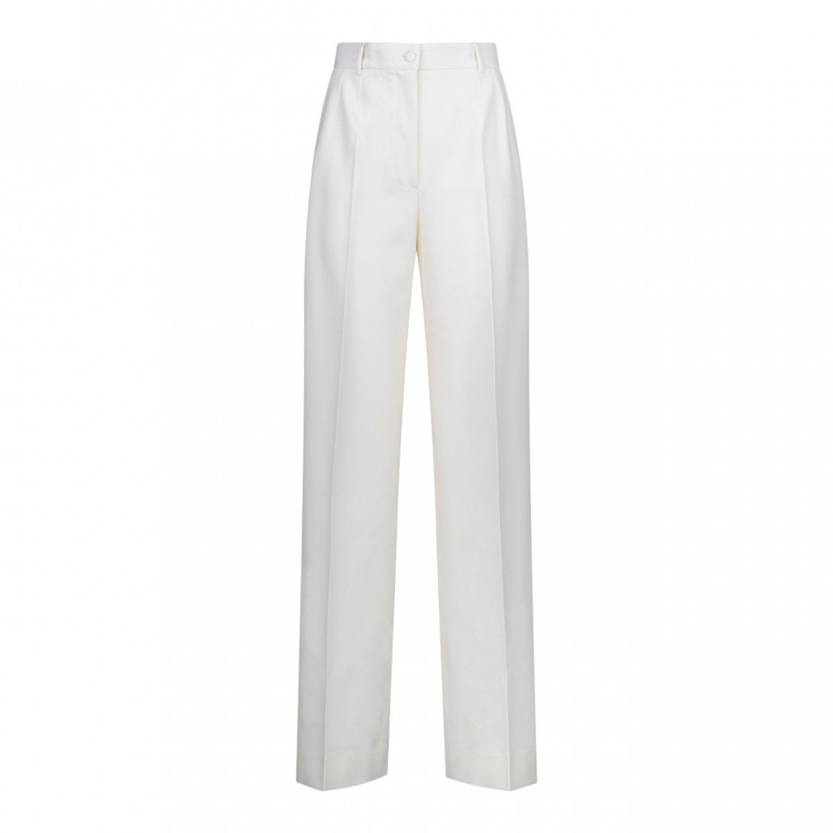 Dolce & Gabbana White Wool Pants