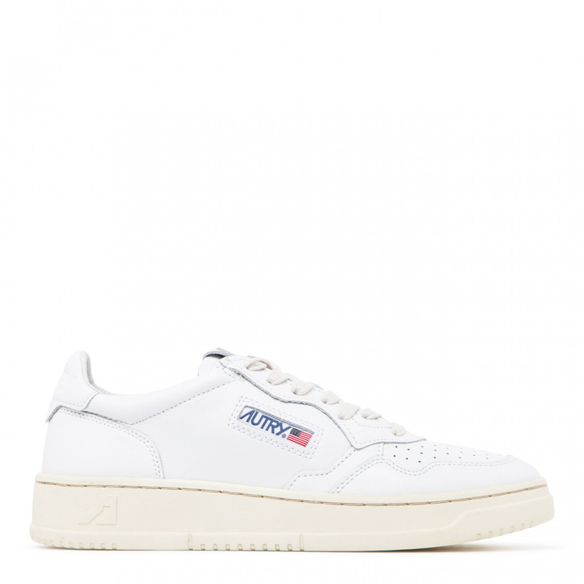 White Medalist Low Top Sneakers