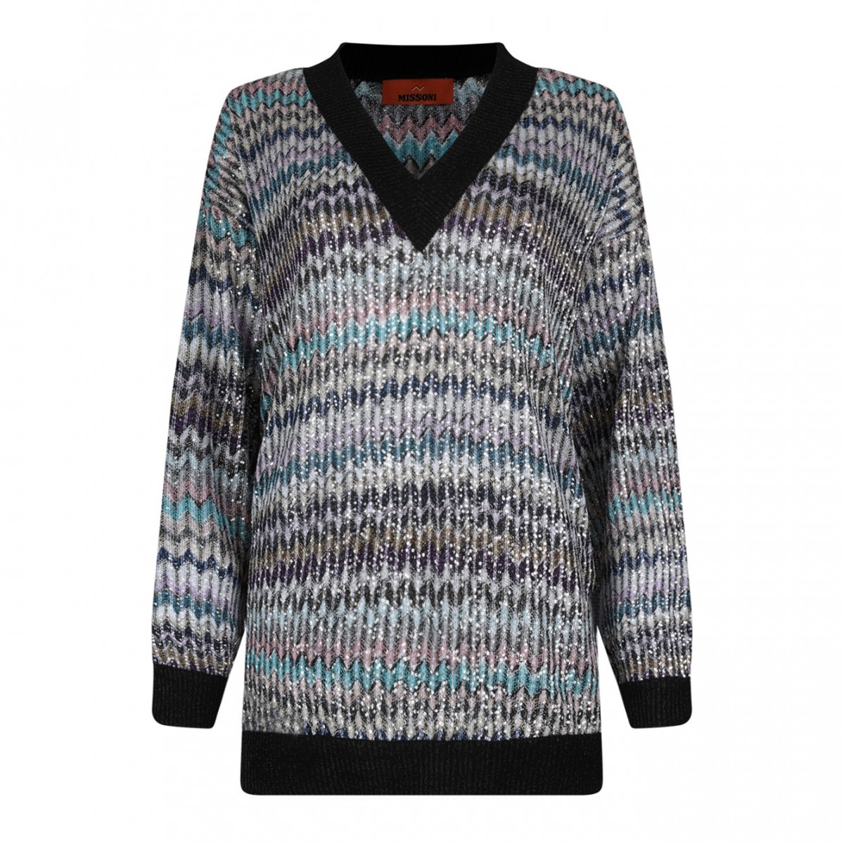 Black and Multicolor Jumper