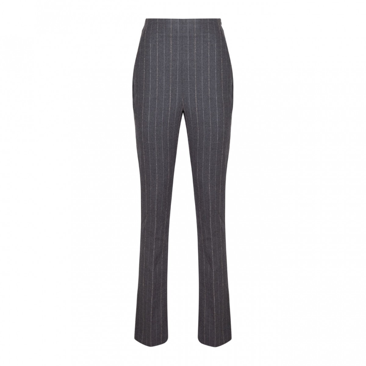 Grey Pinstripes Palazzo Pants