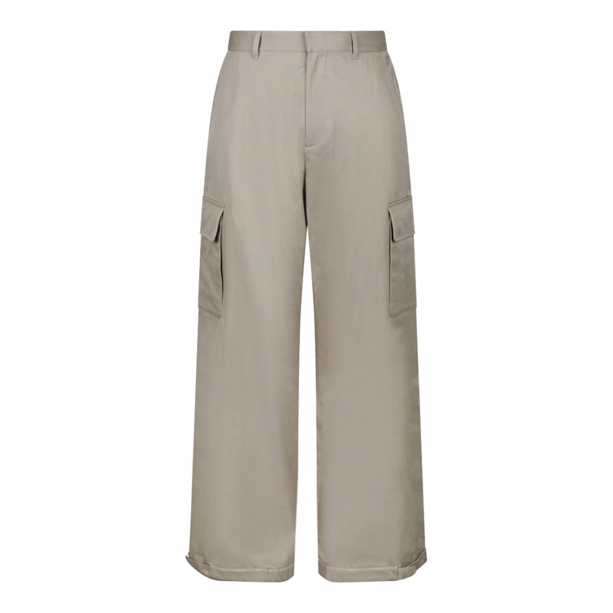 Beige Cargo Trousers