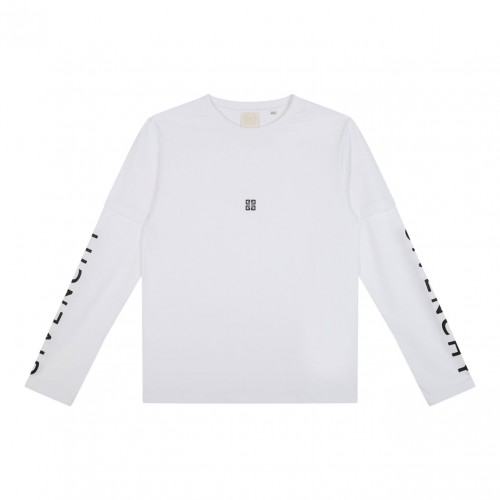 White Long-Sleeved Logo...