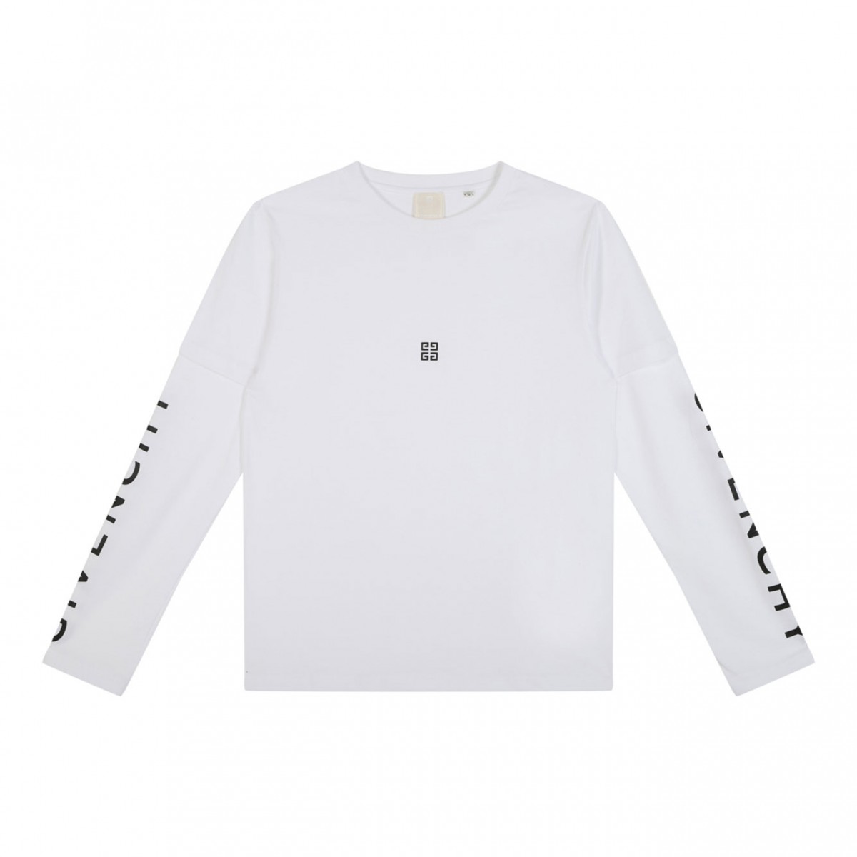 White Long-Sleeved Logo T-Shirt