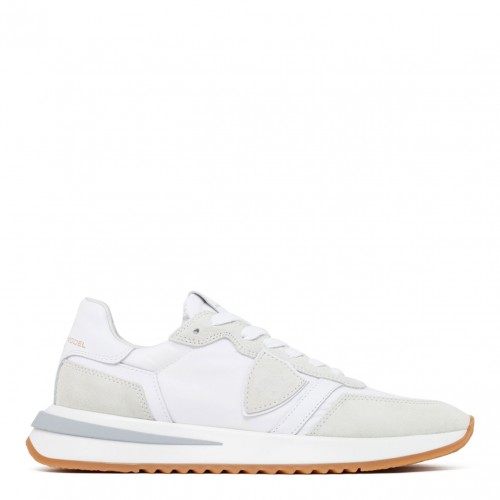 White Panelled Sneakers