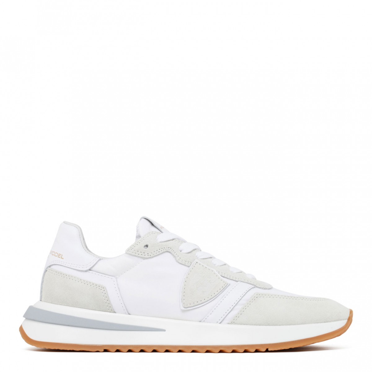 White Panelled Sneakers