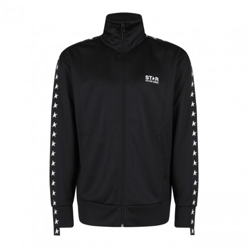 Black Logo Print Hoodie