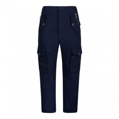 Navy Blue Cotton Cargo...