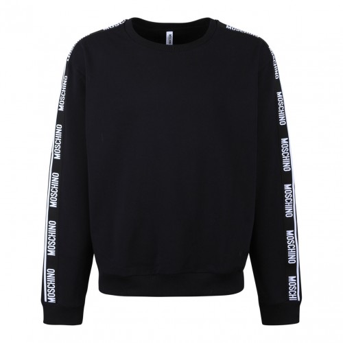 Black Logo Print Sweatshirt