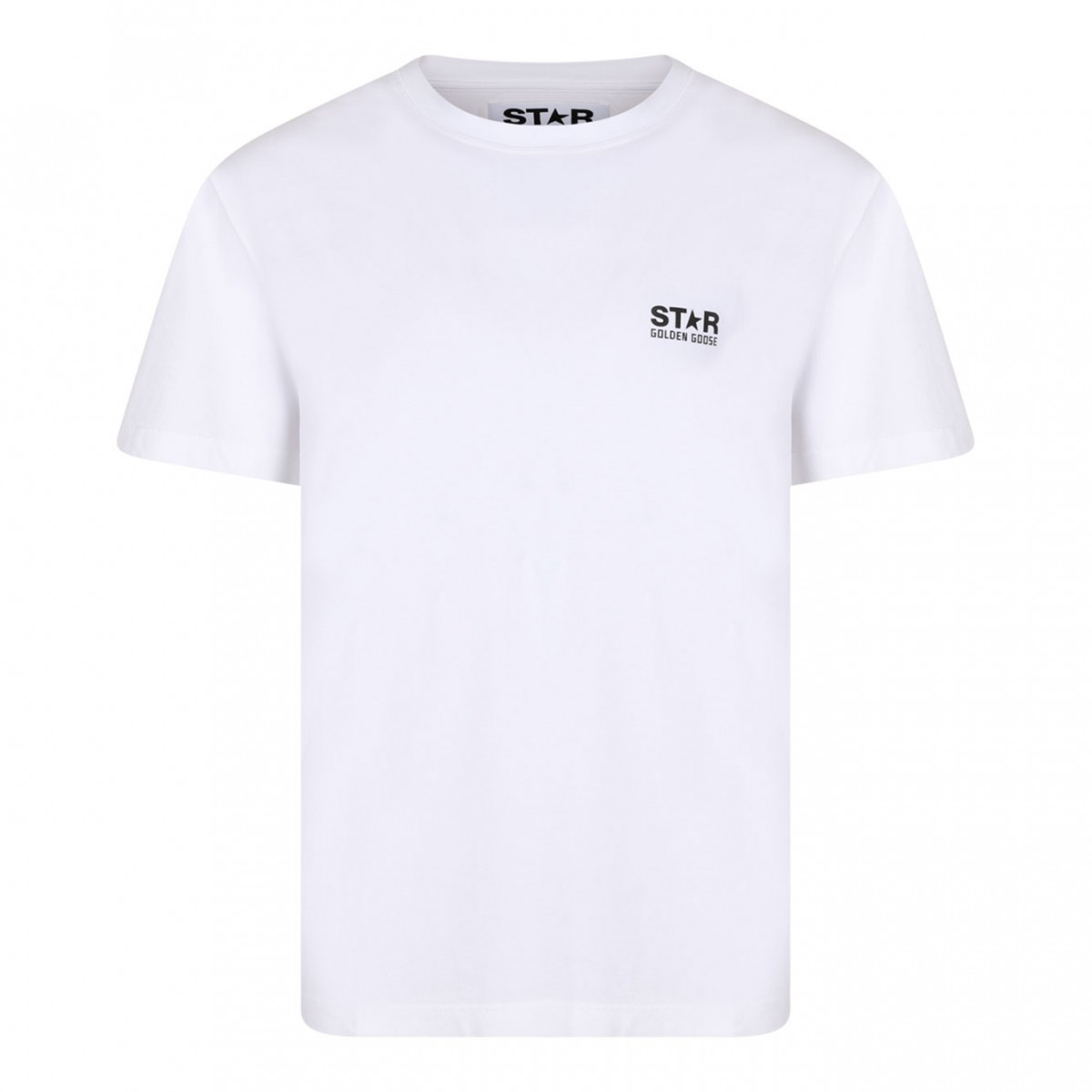 White Logo Print T-Shirt