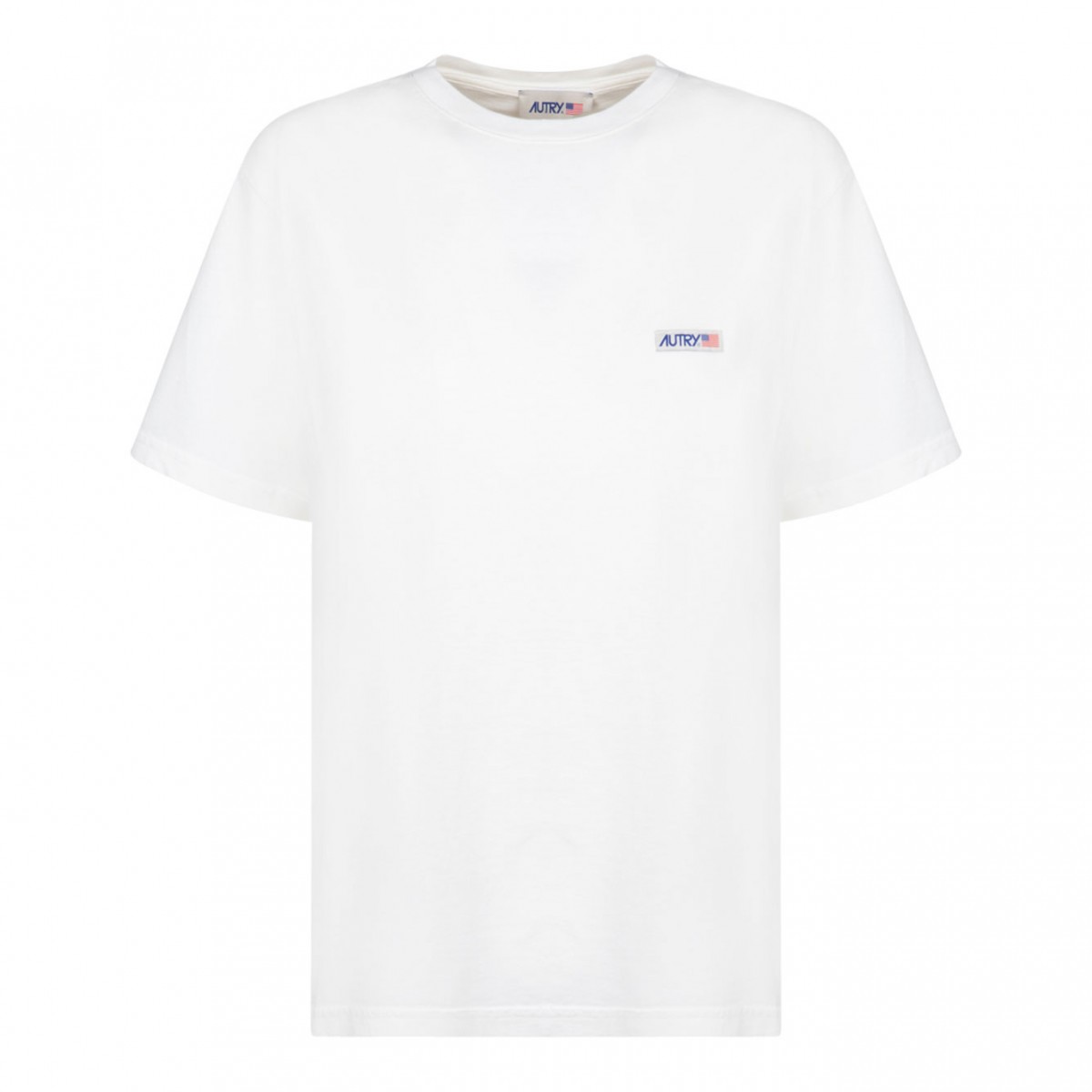 White Logo Print T-Shirt