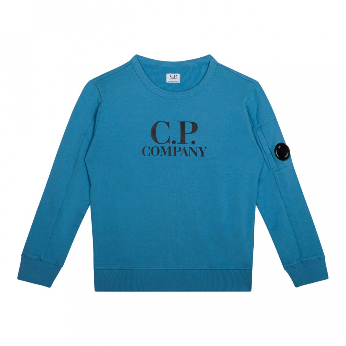 Blue Logo Print Sweatshirt