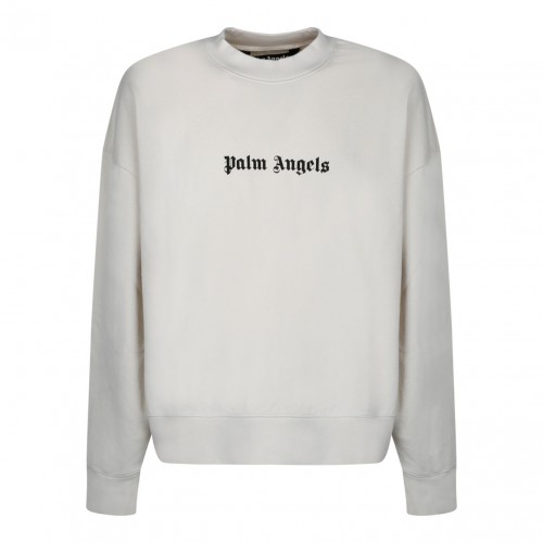 White Logo Print Sweatshirt