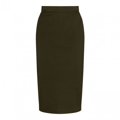 Olive Green Canvas Skirt