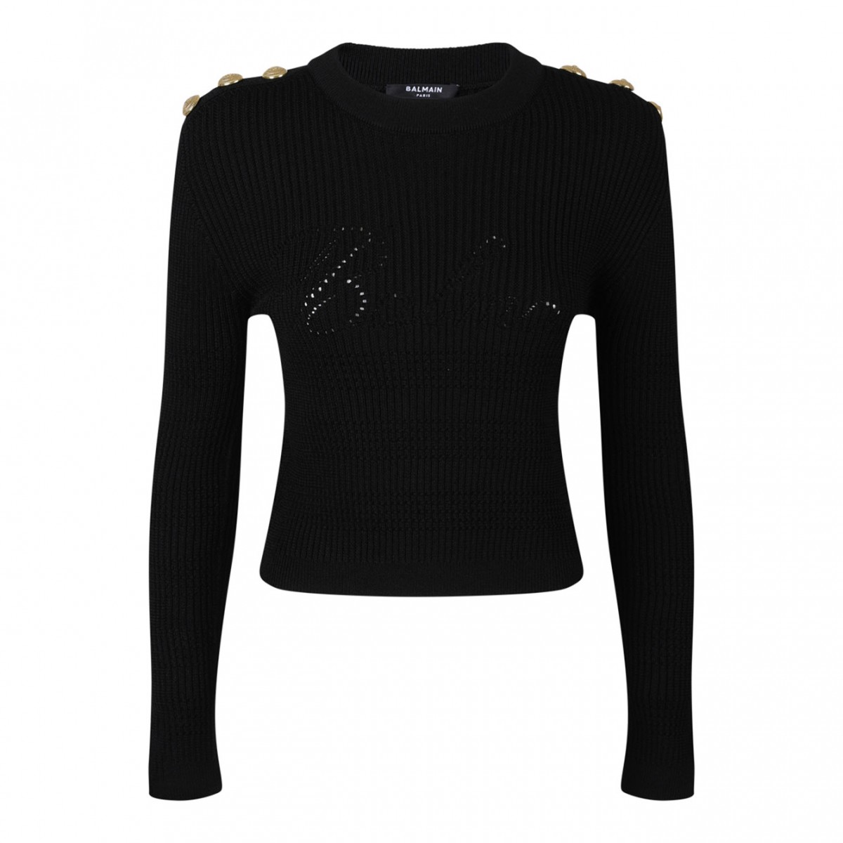 Black Ribbed Jumper