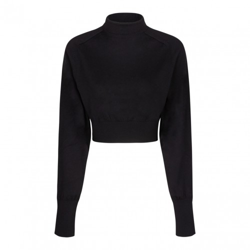 Black Cropped Sweater