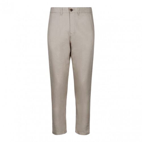 Light Beige Tapered Trousers