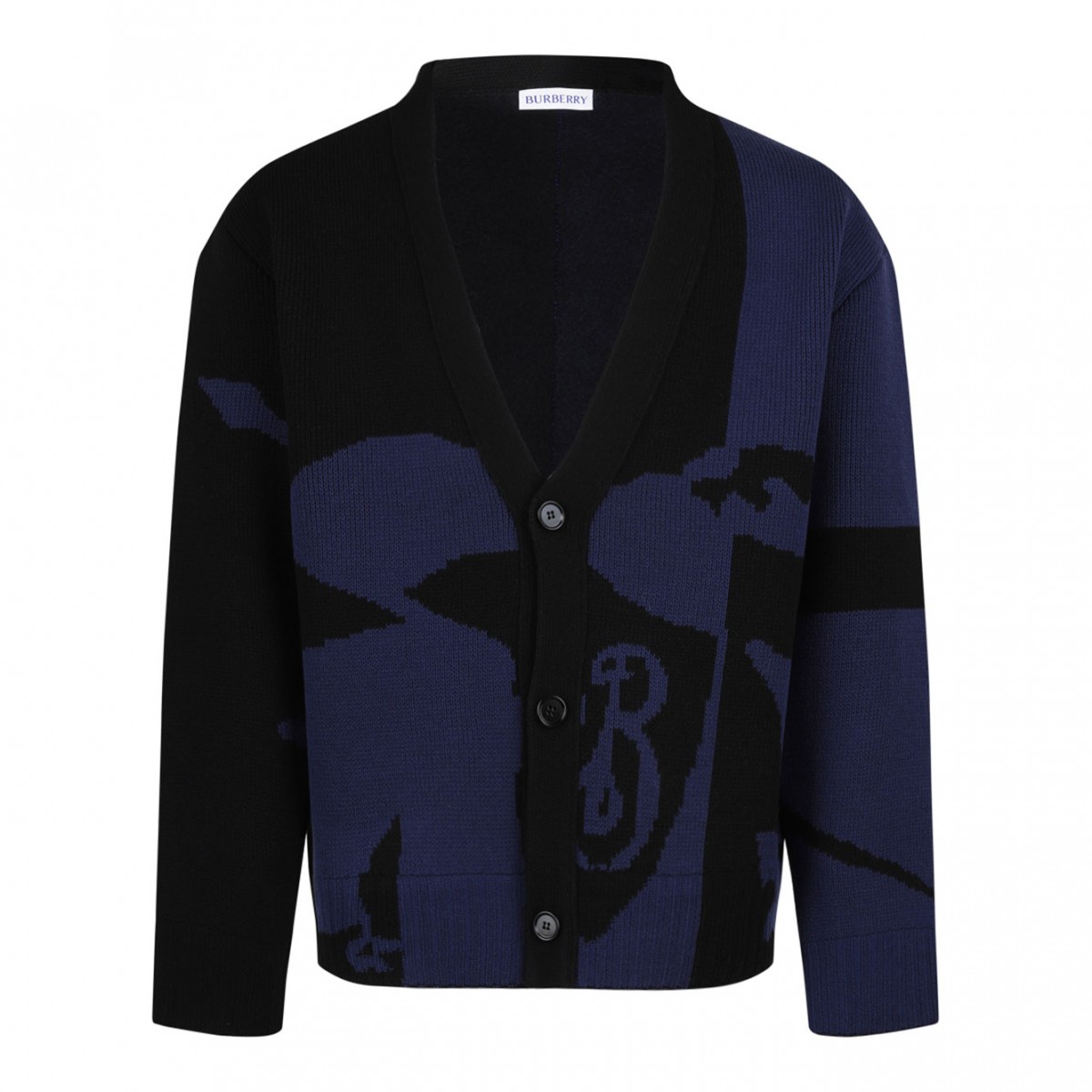 Black and Navy Blue EKD Cardigan