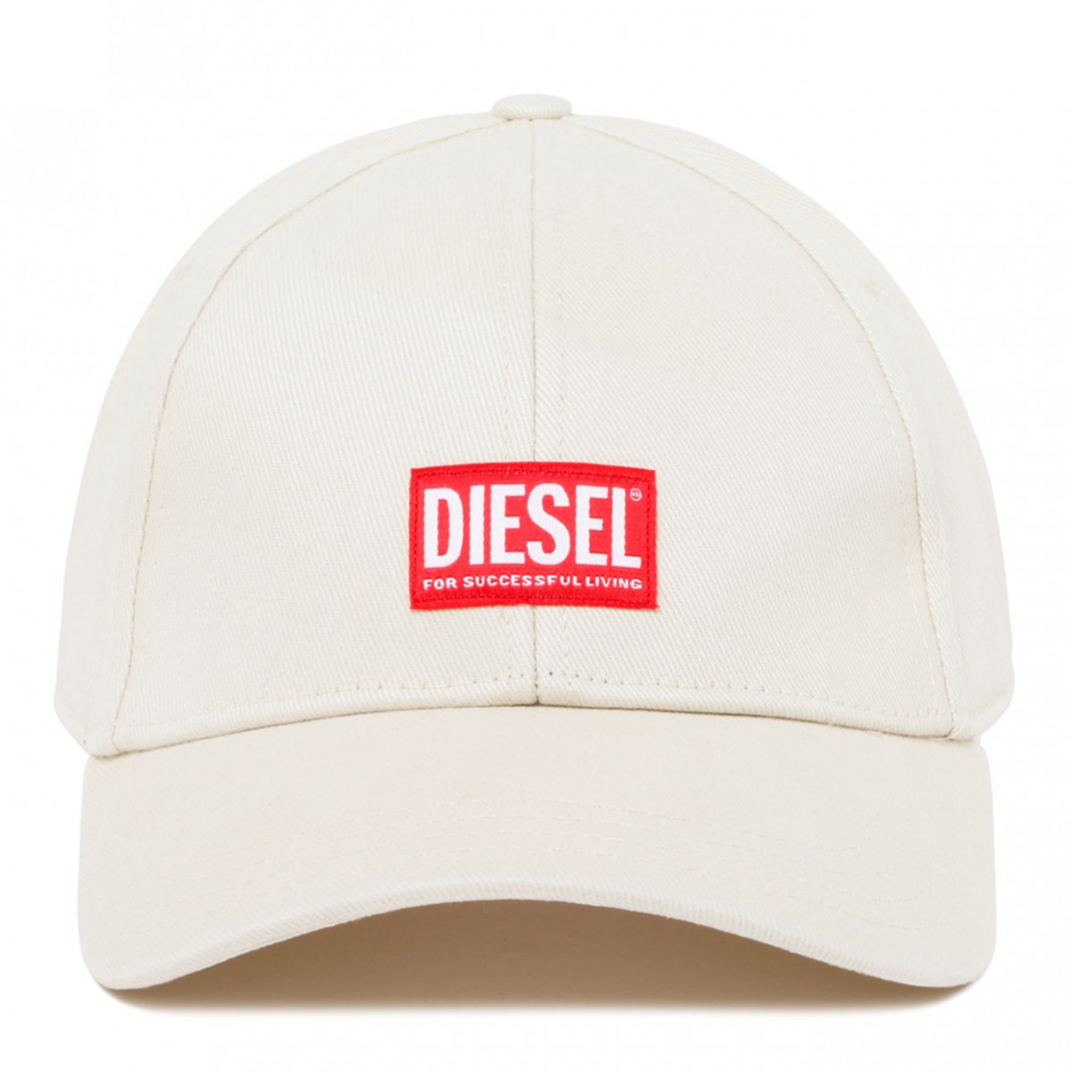 White Logo Patch Baseball Cap