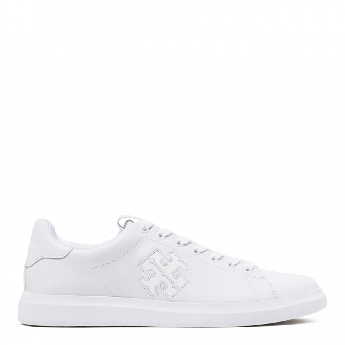 White Double T Howell Court Sneaker