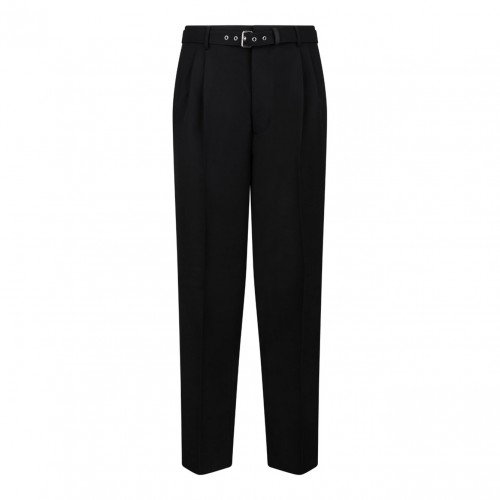 Black Wool Trousers