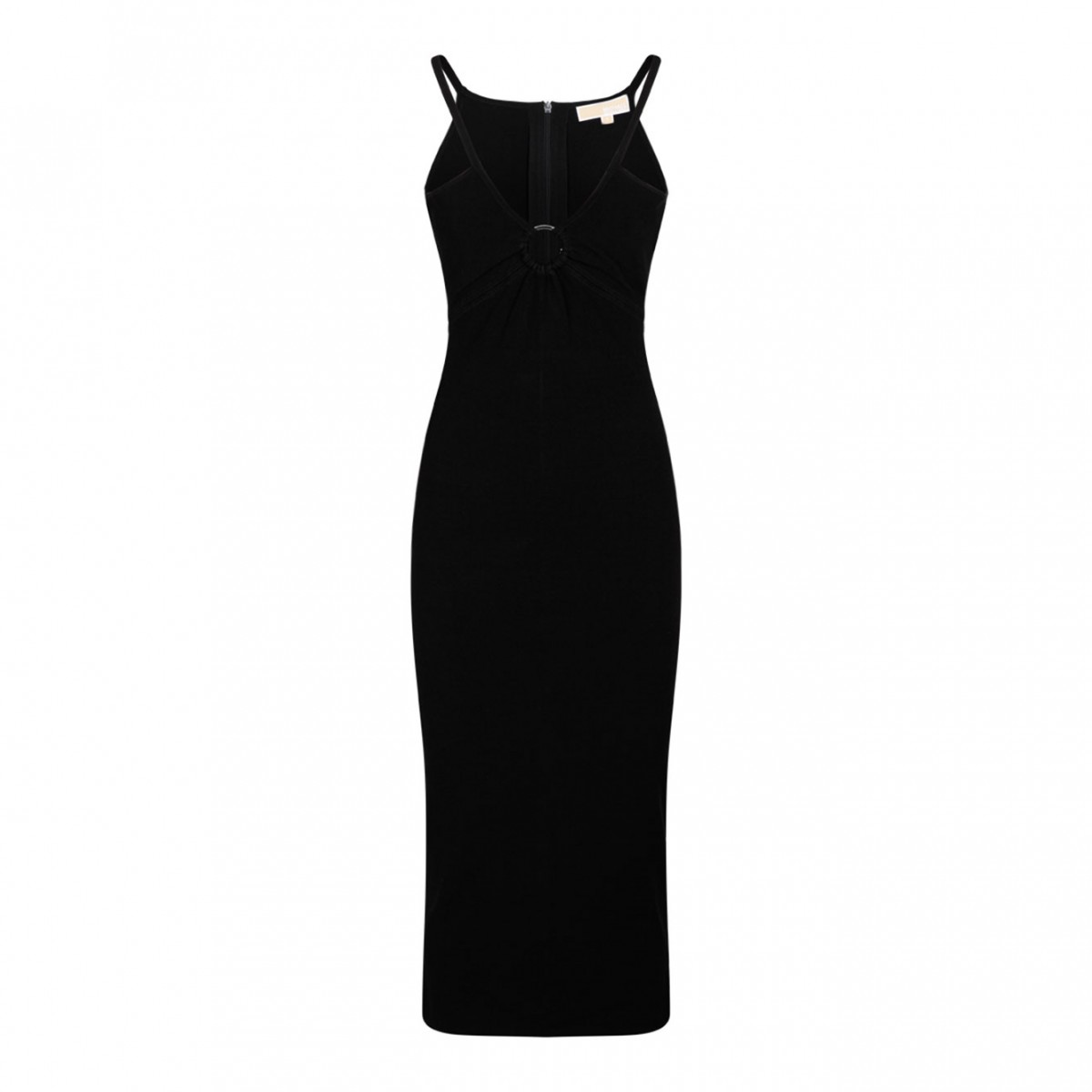 Michael Kors Black Knitted Midi Dress