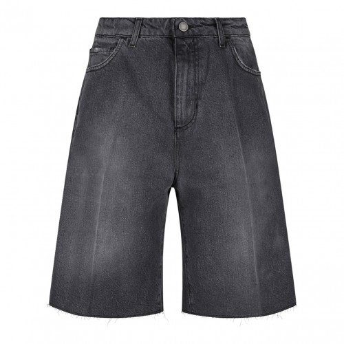 Dark Grey Denim Bermuda