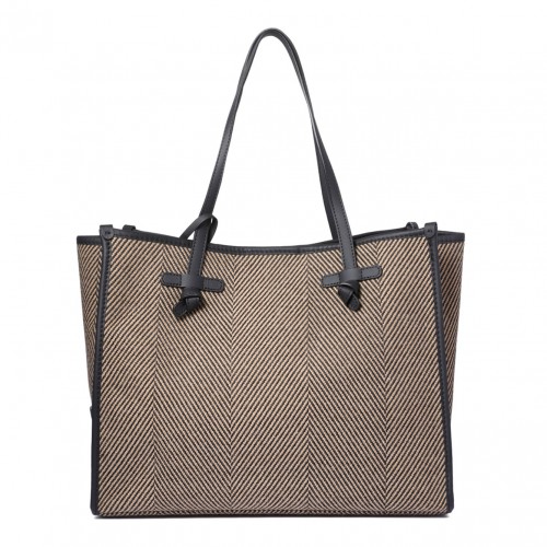 Brown and Black Shopping Bag