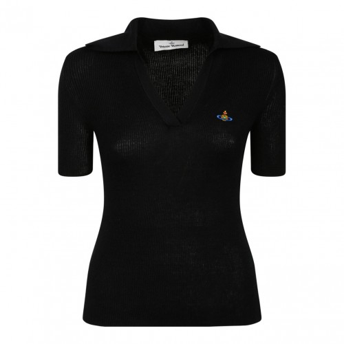 Marina Black Polo Shirt