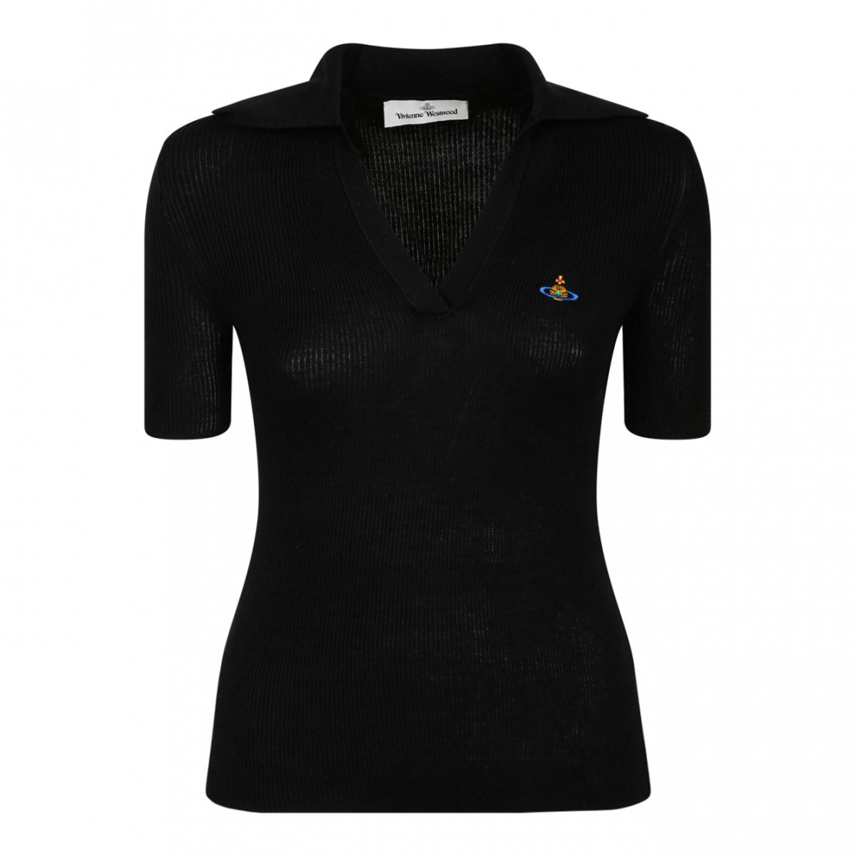 Marina Black Polo Shirt