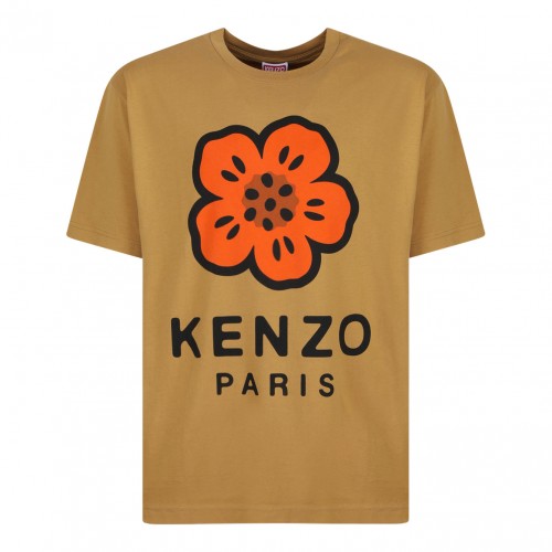 Dark Camel Boke Flower T-Shirt