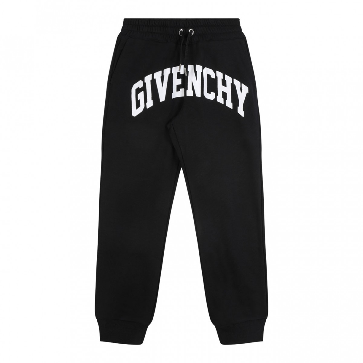 Black Lettering Logo Jogging Pants