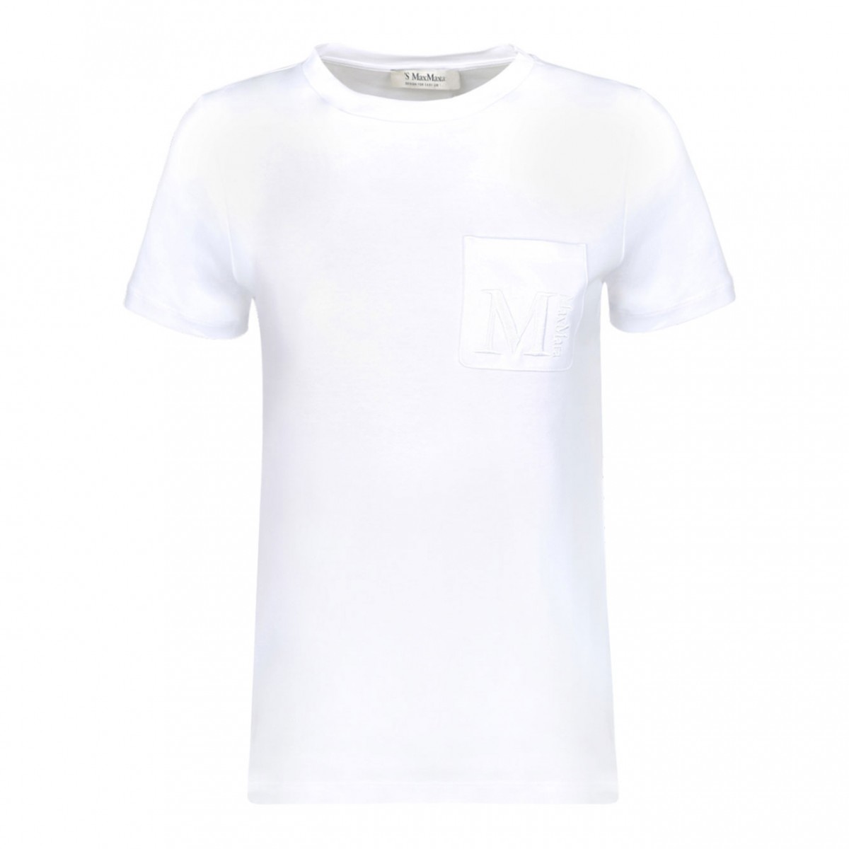 White Embroidered Logo T-Shirt