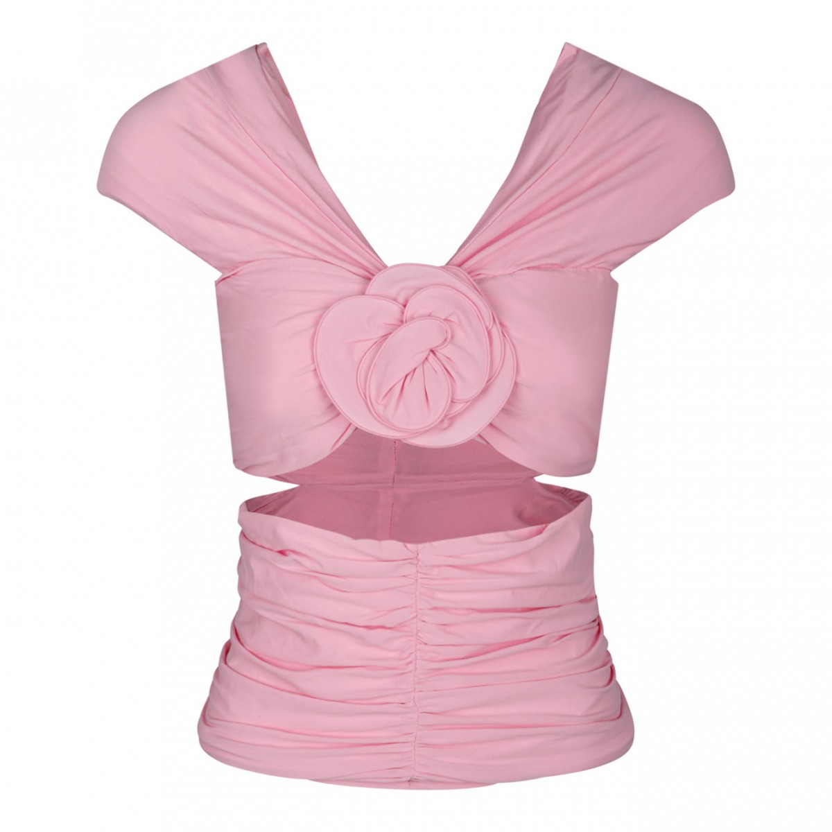 Wrap Cutout Pink Top