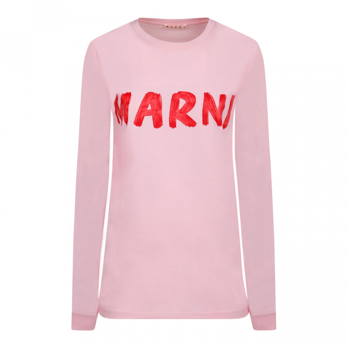 Marni Pink Logo Print T-Shirt