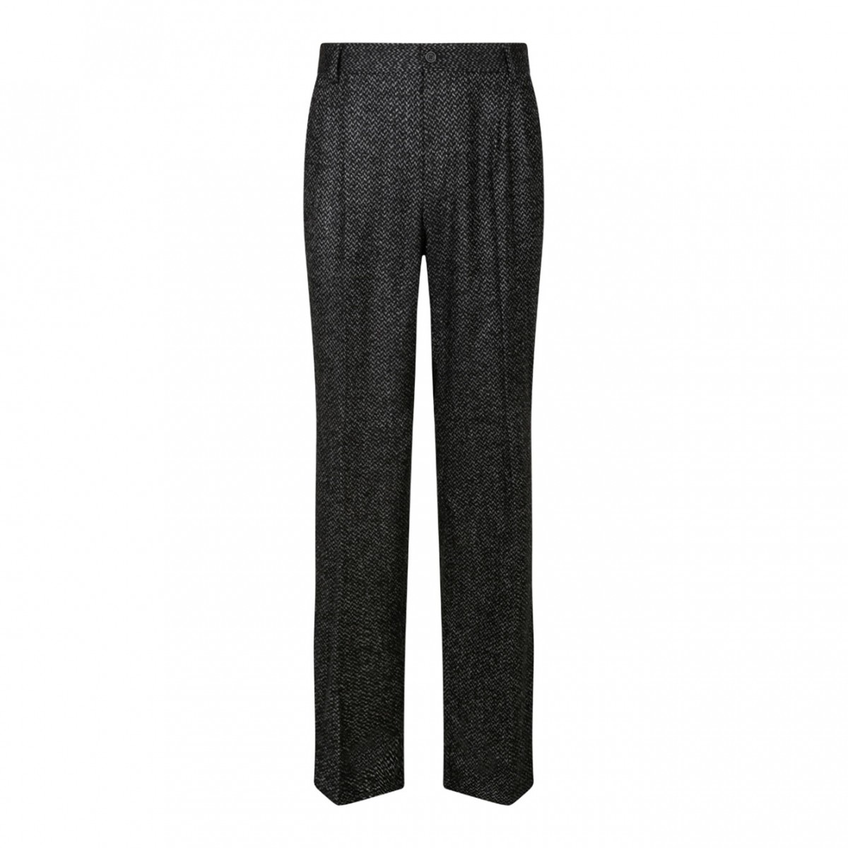 Smoky Black Wool Trousers