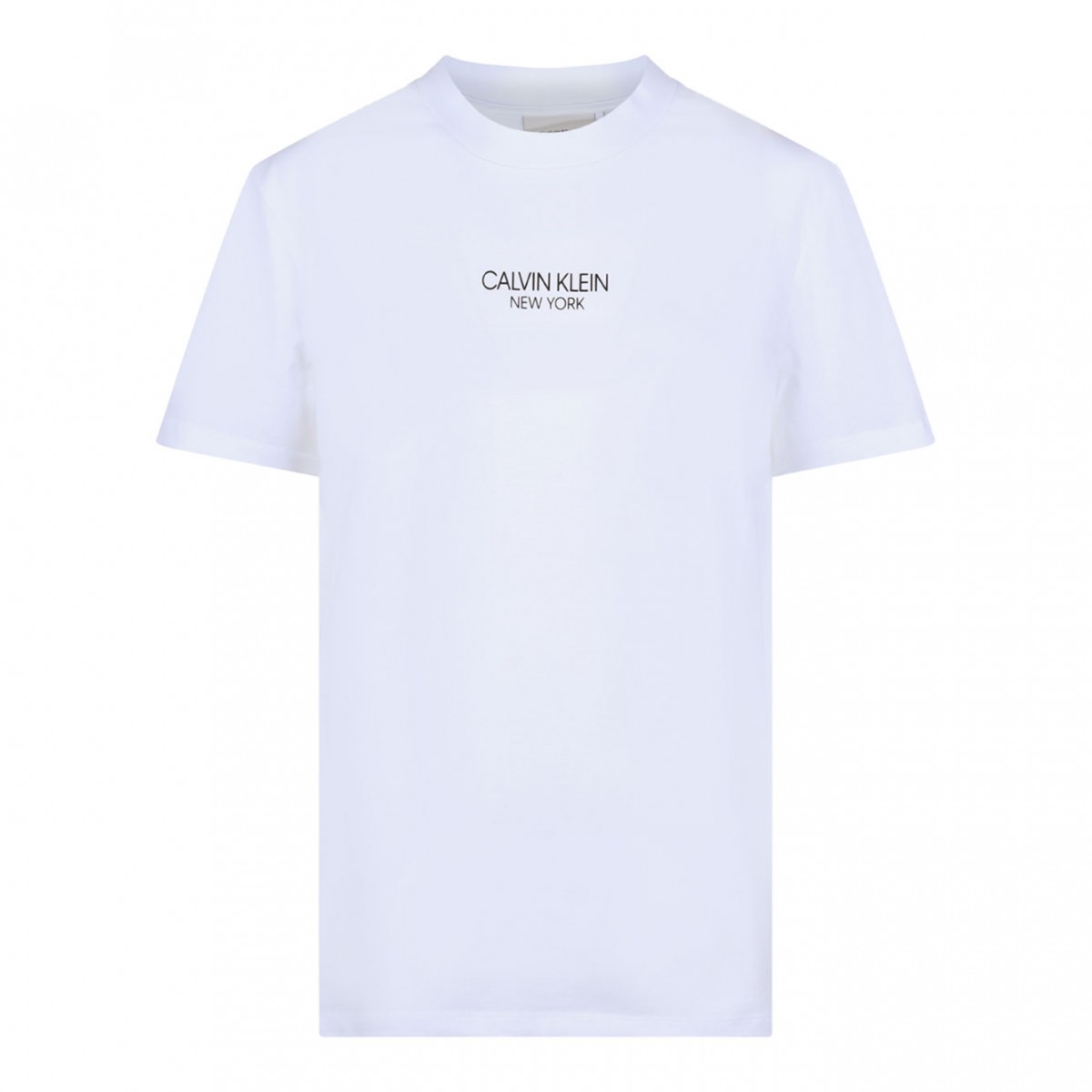 White Logo Print T-Shirt