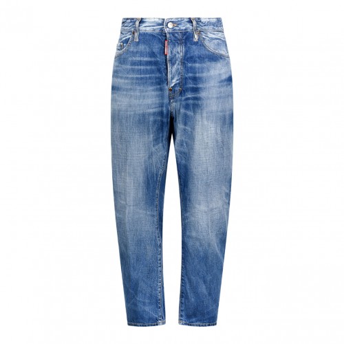 Dsquared2 Blue Cropped Jeans