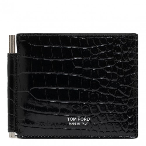 Black T Line Money Clip Wallet