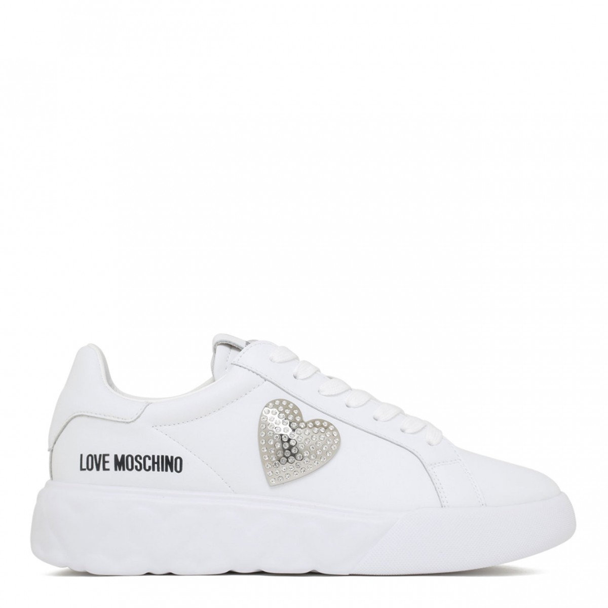 Love Moschino White Low Top Sneakers