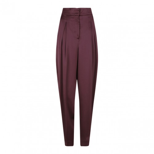 Dark Purple Tapered Trousers