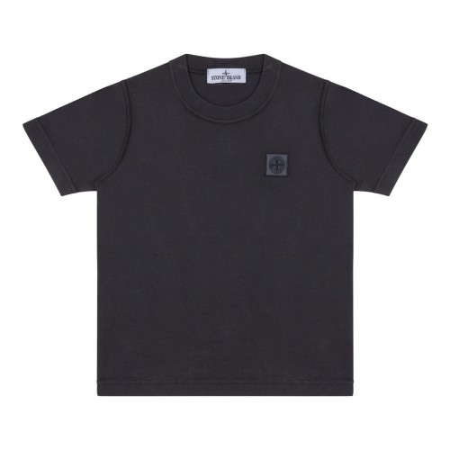 Blue Grey Logo Patch T-shirt