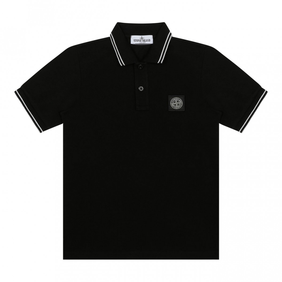 Stone Island Black Polo Shirt