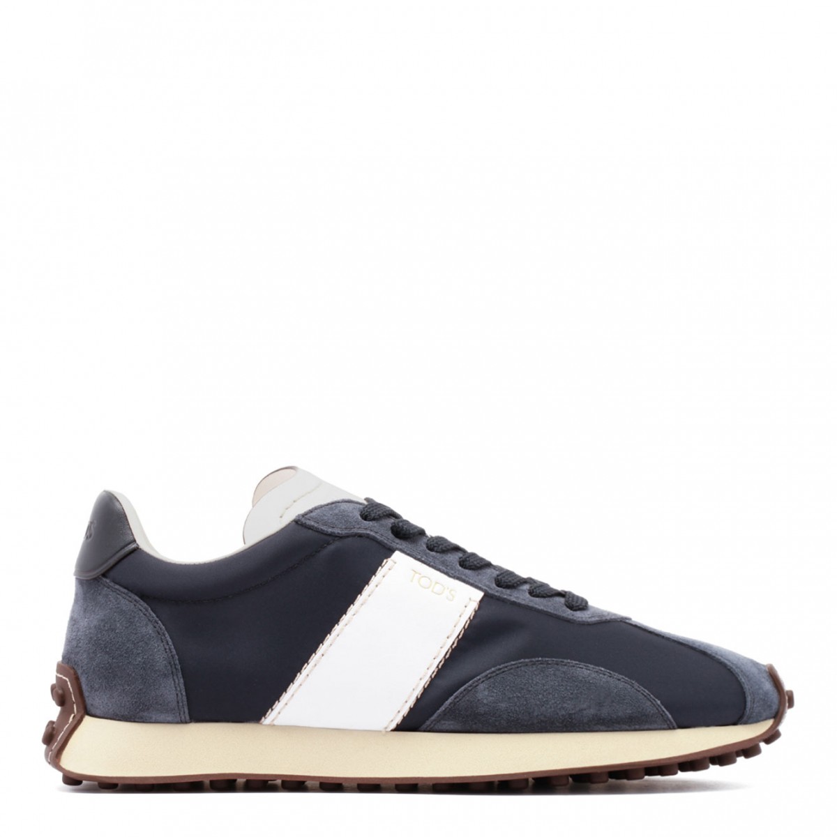 Midnight Blue and White T Vintage Sneakers