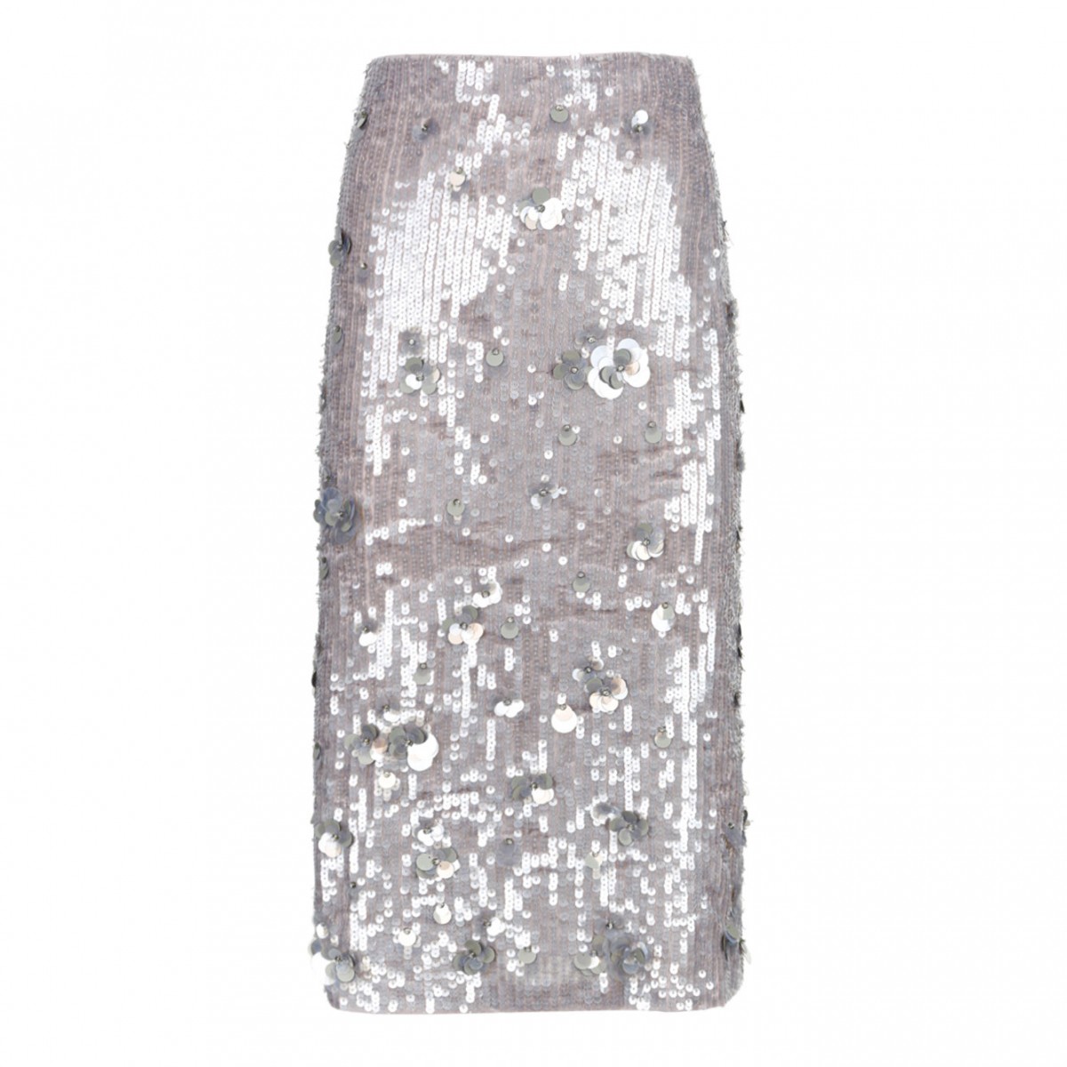 Grey Glow Midi Skirt