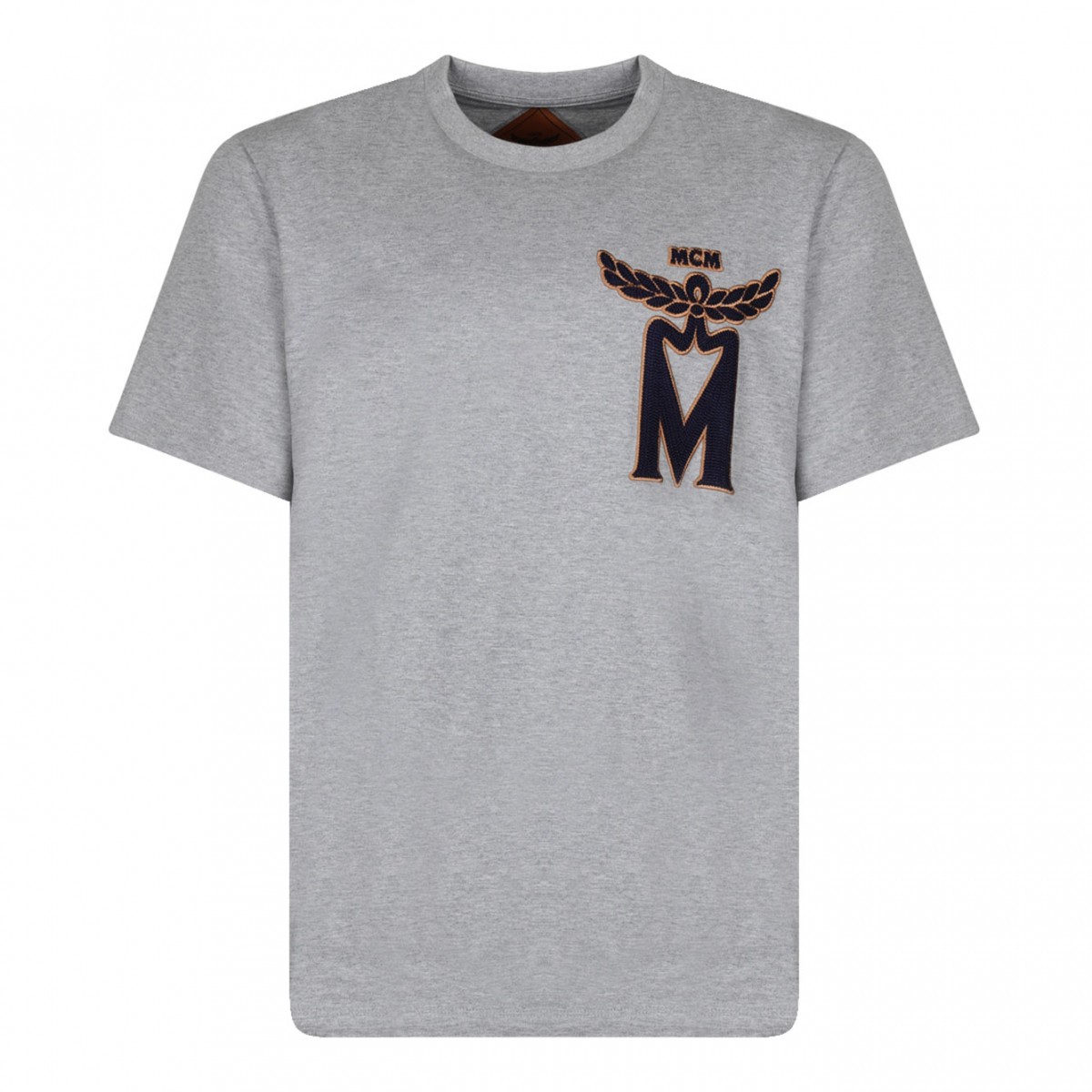 Melange Grey Logo Patch T-Shirt